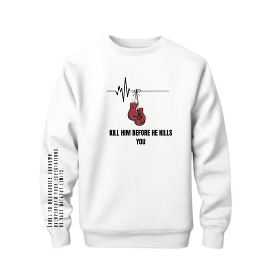 Motivational Heartbeat boxing gloves sweatshirt