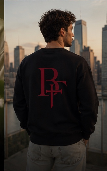 Unisex Psalms 23 Black and Burgundy Sweatshirt